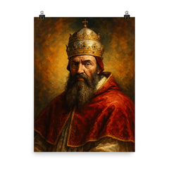 Pope Clement VII poster on a plain backdrop in size 8"x10".