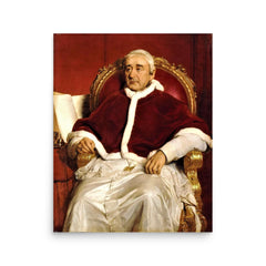 Pope Gregory XVI poster on a plain backdrop in size 16"x20".