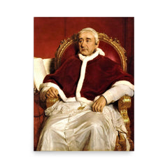 Pope Gregory XVI poster on a plain backdrop in size 18"x24".