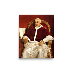 Pope Gregory XVI poster on a plain backdrop in size 8"x10".