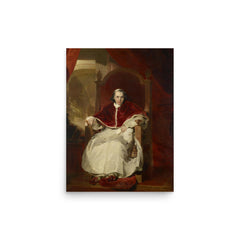 Pope Pius VII poster on a plain backdrop in size 12"x16".