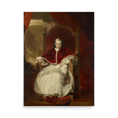 Pope Pius VII poster on a plain backdrop in size 18"x24".