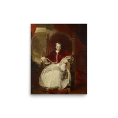 Pope Pius VII poster on a plain backdrop in size 8"x10".