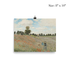 Poppy Field near Argenteuil  Monet 1873 poster 4