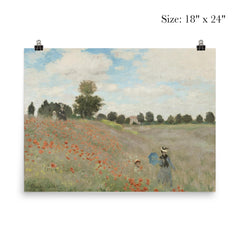 Poppy Field near Argenteuil  Monet 1873 poster 5
