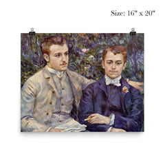Porträt des Charles und Georges Durand-Ruel by Pierre-Auguste Renoir, 1882 poster 2