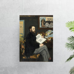 Portrait of Émile Zola by Édouard Manet poster 7