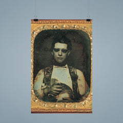 Portrait of a Blind Man Holding a Cat, c. 1850 poster 9