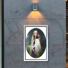 Portrait of a Girl with Cherry Blossoms by Jules-Cyrille Cavé poster 2