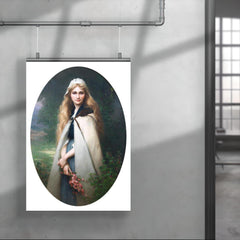 Portrait of a Girl with Cherry Blossoms by Jules-Cyrille Cavé poster 4