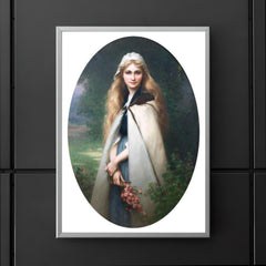 Portrait of a Girl with Cherry Blossoms by Jules-Cyrille Cavé poster 5