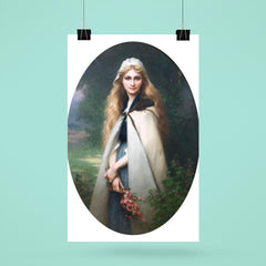 Portrait of a Girl with Cherry Blossoms by Jules-Cyrille Cavé poster 6