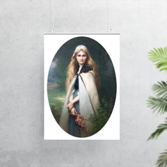 Portrait of a Girl with Cherry Blossoms by Jules-Cyrille Cavé poster 7