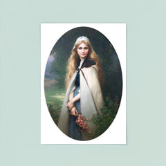 Portrait of a Girl with Cherry Blossoms by Jules-Cyrille Cavé poster 8