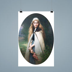 Portrait of a Girl with Cherry Blossoms by Jules-Cyrille Cavé poster 9