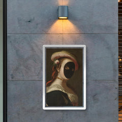 Portrait of a Lady Wearing a Carnival Mask, Venetian School poster 2