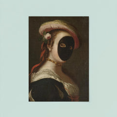 Portrait of a Lady Wearing a Carnival Mask, Venetian School poster 8
