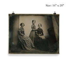 Portrait of a Mother and Two Daughters by Southworth and Hawes, c. 1856 poster 2