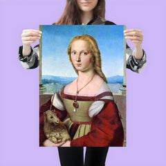 Portrait of a Young Lady with a Unicorn by Raphael poster 3