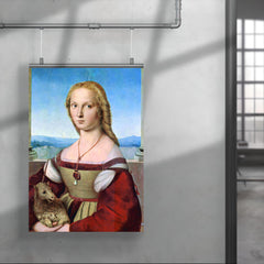 Portrait of a Young Lady with a Unicorn by Raphael poster 4