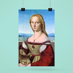 Portrait of a Young Lady with a Unicorn by Raphael poster 6