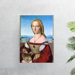 Portrait of a Young Lady with a Unicorn by Raphael poster 7