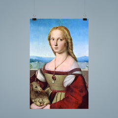 Portrait of a Young Lady with a Unicorn by Raphael poster 9