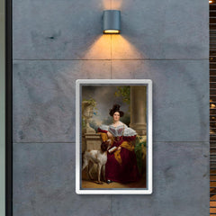 Portrait of Alida Christina Assink by Jan Adam Kruseman, 1833 poster 2