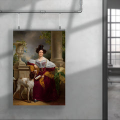 Portrait of Alida Christina Assink by Jan Adam Kruseman, 1833 poster 4