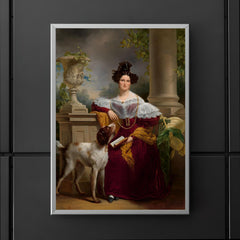 Portrait of Alida Christina Assink by Jan Adam Kruseman, 1833 poster 5