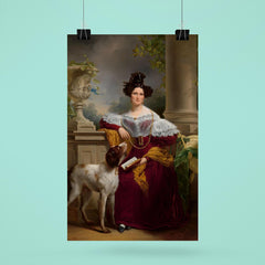 Portrait of Alida Christina Assink by Jan Adam Kruseman, 1833 poster 6