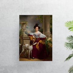 Portrait of Alida Christina Assink by Jan Adam Kruseman, 1833 poster 7