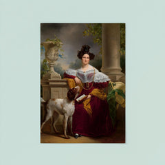 Portrait of Alida Christina Assink by Jan Adam Kruseman, 1833 poster 8