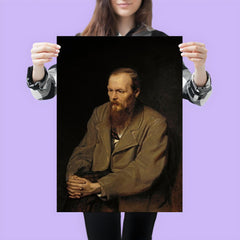 Portrait of Fyodor Dostoevsky by Vasili Perov poster 3