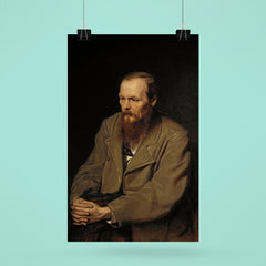 Portrait of Fyodor Dostoevsky by Vasili Perov poster 6