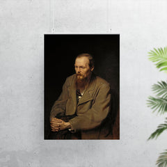 Portrait of Fyodor Dostoevsky by Vasili Perov poster 7