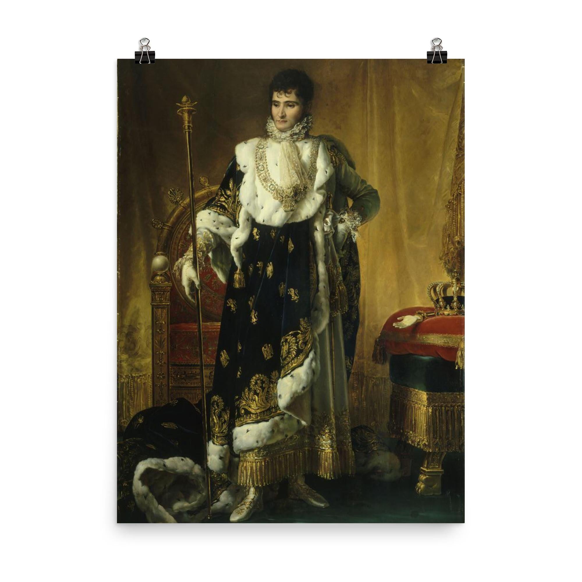 Portrait of Jérôme Bonaparte at Age 27 by François Gérard, 1811 poster on a plain backdrop in size 8"x10".