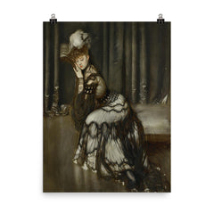 Portrait of Madame Remy Salvator by Antonio de La Gándara, 1901 poster on a plain backdrop in size 8"x10".