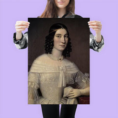 Portrait of Margaretha Etholén by Johan Erik Lindh, 1839 poster 3