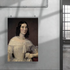 Portrait of Margaretha Etholén by Johan Erik Lindh, 1839 poster 4