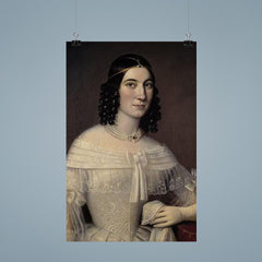 Portrait of Margaretha Etholén by Johan Erik Lindh, 1839 poster 9