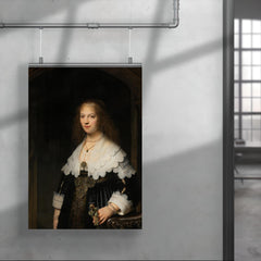 Portrait of Maria Trip by Rembrandt van Rijn poster 4