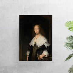 Portrait of Maria Trip by Rembrandt van Rijn poster 7