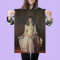 Portrait of Miss Elsie Palmer (A Lady in White) by John Singer Sargent poster 3