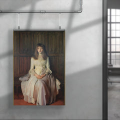 Portrait of Miss Elsie Palmer (A Lady in White) by John Singer Sargent poster 4