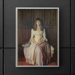 Portrait of Miss Elsie Palmer (A Lady in White) by John Singer Sargent poster 5