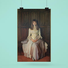 Portrait of Miss Elsie Palmer (A Lady in White) by John Singer Sargent poster 6