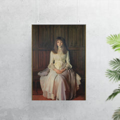 Portrait of Miss Elsie Palmer (A Lady in White) by John Singer Sargent poster 7