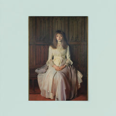 Portrait of Miss Elsie Palmer (A Lady in White) by John Singer Sargent poster 8