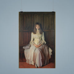 Portrait of Miss Elsie Palmer (A Lady in White) by John Singer Sargent poster 9